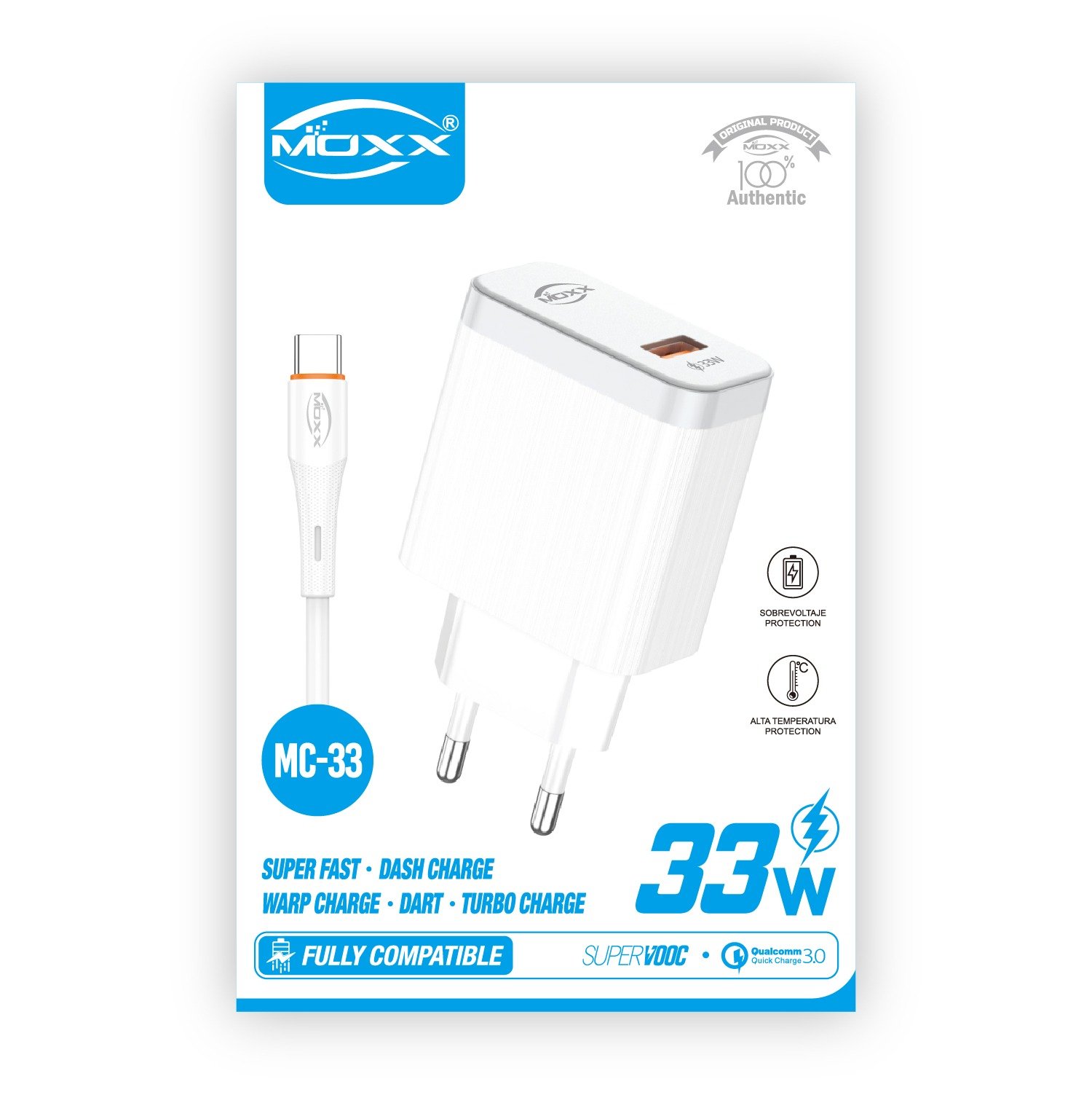 MOXX 33WATT FULLY COMPATIBLE CHARGER | SAFE &amp; SAFETY | 33 WATT