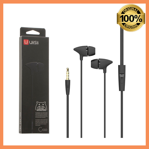UiiSii C100 In-ear Earphone with MIC - Black