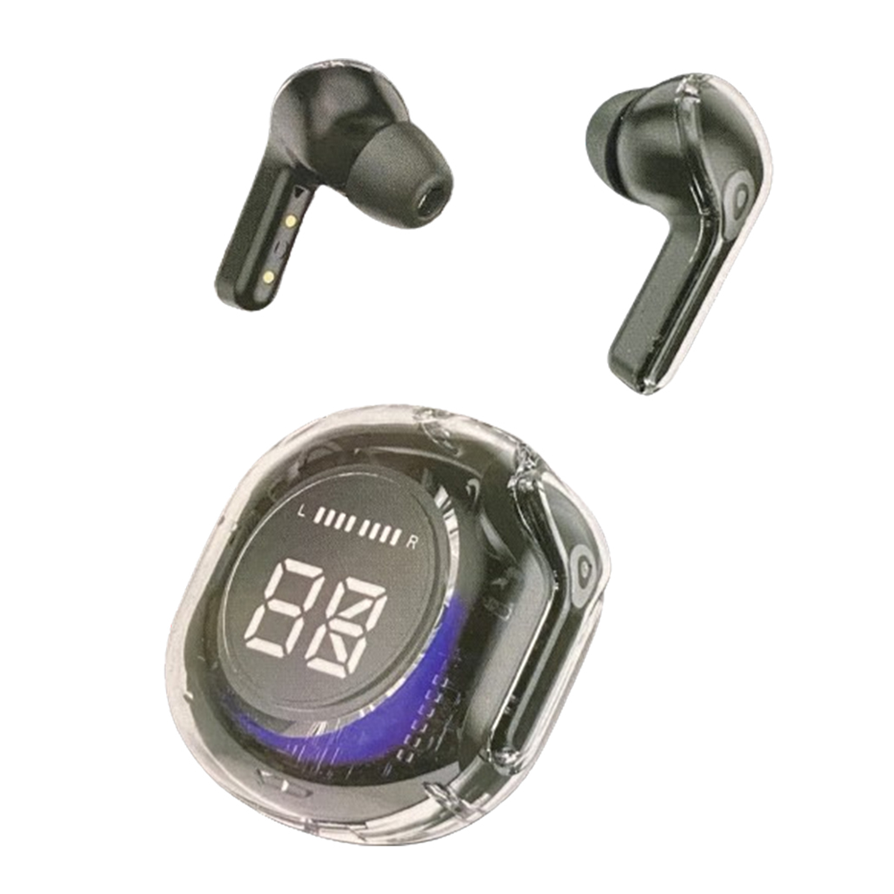 Ultrapods Pro True Wireless Earbuds with Display Transparent Design, Bluetooth 5.3