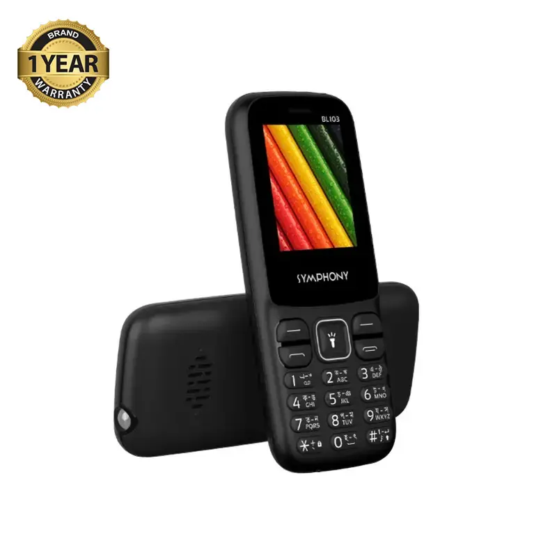 Symphony BL103 Feature phone with 1700mAh Li-Ion Battery, Multicolor